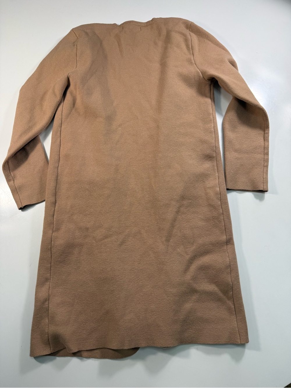 Lightweight Cream Open-Front Long Cardigan with Pockets NWOT - Picture 8 of 8